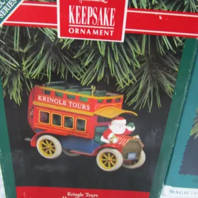 Sale Photo Thumbnail #579: 1 from Hallmark Keepsake Ornament Collectors' Club - lighted Rudolph, 1 Hallmark Keepsake ornament