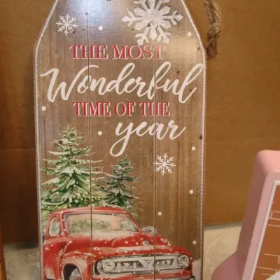 Sale Photo Thumbnail #490: Sign says "The Most Wonderful Time of the Year", see pictures