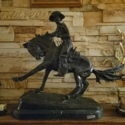 Sale Photo Thumbnail #48: Bronze by Frederick Remington 