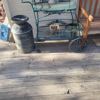 Sale Photo Thumbnail #41:  Metal Bar Cart for out doors