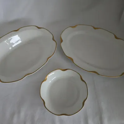 Haviland Limoges Silver Anniversary Trio