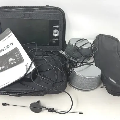 RCA Portable TV And Satechi Speakers 