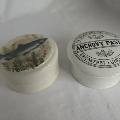 Vintage English Relish Pot Pair