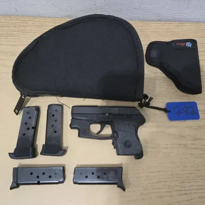 Sale Photo Thumbnail #6: Ruger LCP 380 Auto Crimson Trace Red Dot #37154819 Tag 282
4 Mags - Soft Case