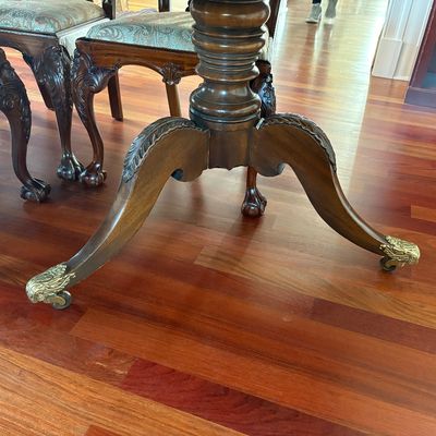 Sale Photo Thumbnail #3: Henredon Duncan Phyte style dining table $2,500
45 X 76 with two 24" leaves