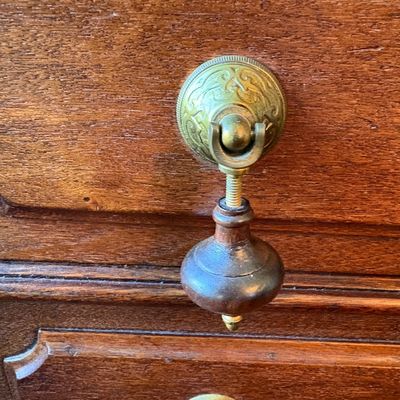 Sale Photo Thumbnail #16: French Empire [1830-1880] chest of drawers with marble top $799
40X19X36"