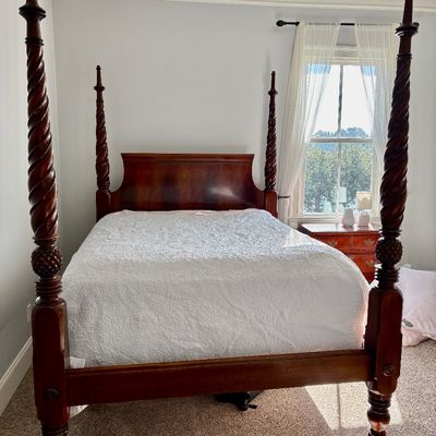 Sale Photo Thumbnail #46: queen four poster bed and mattress $499