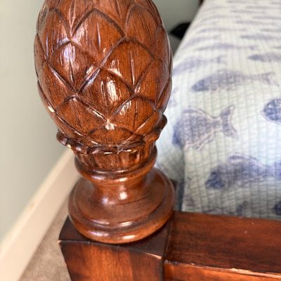Sale Photo Thumbnail #54: queen four poster bed frame $249