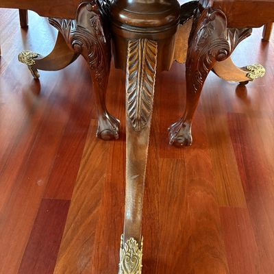 Sale Photo Thumbnail #2: Henredon Duncan Phyte style dining table $2,500
45 X 76 with two 24" leaves