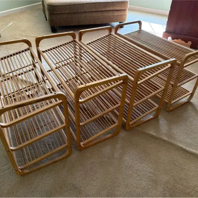Wooden Shoe Storage Racks (4)