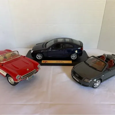 Trio of Die-Cast Model Cars