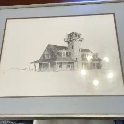 Sentinel Lighthouse Framed Print