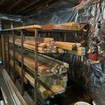 Assortment Of Wooden Building Materials