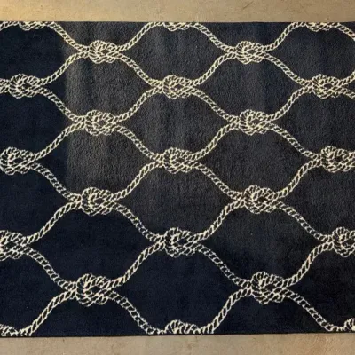 Rope Patterned Area Rug