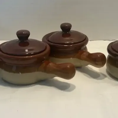 Lidded Soup Crocks (4)