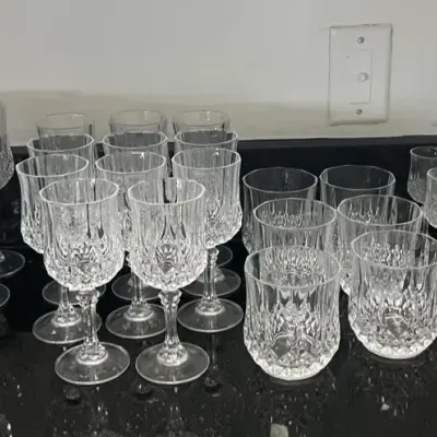 Cristal D’Arques-Durand Longchamp Crystal Glasses (36)