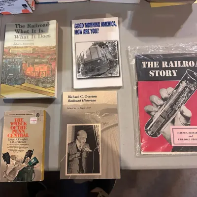 Vintage Railroad Business & History Book Lot – 1942 Freight Traffic Red Book & More