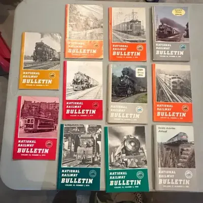 National Railway Bulletin Magazine Lot – National Railway Historical Society, 1977–1982