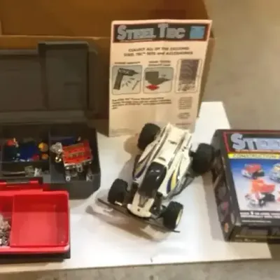Steel Tec Construction Toy Lot – Set No. 202 & Assorted parts