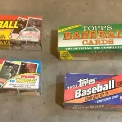 Complete Box Topps Baseball Cards 1990-1993