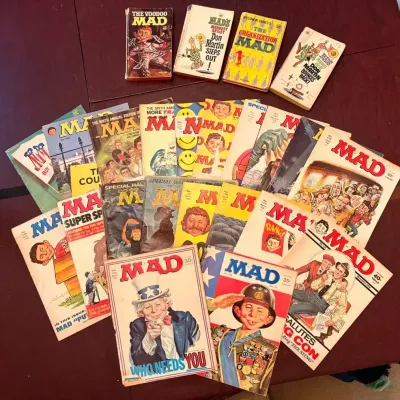 Vintage MAD Magazine & Paperbacks Lot (1960s-1970s) – Don Martin, Specials & Classic Covers