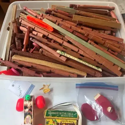 Vintage Building Toys, V8 Model Kit & Toy Lot