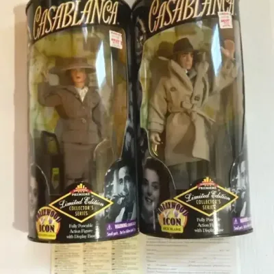 New in Box Casablanca Action Figures – Humphrey Bogart (Rick) & Ingrid Bergman (Ilsa)