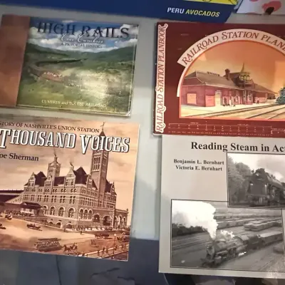 Railroad Book & Ephemera Lot (21 Pcs) – Nickel Plate Story, Rio Grande Pictorial, Big Boy, and more