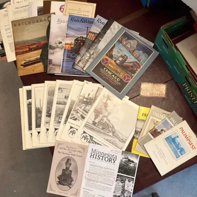 Vintage Railroad & Regional History Lot – Illinois Central, Rail & Wire, Minnesota & Iowa History