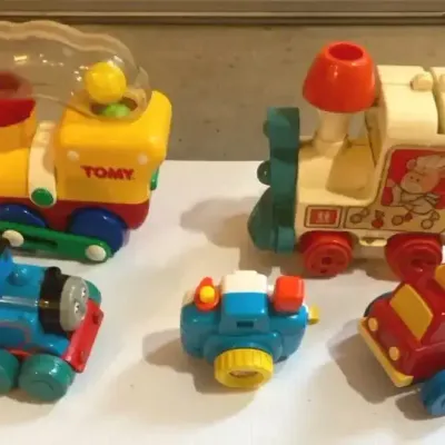 TOMY Toy Lot: Trains, Vehicles & Camera Collection