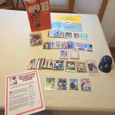 Vintage Michael Jordan Wheaties Box, 1994 Upper Deck Card & MLB/NFL Sports Estate Lot