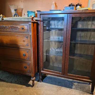 Sale Photo Thumbnail #18: Antique Chest of Drawers, Bookcase