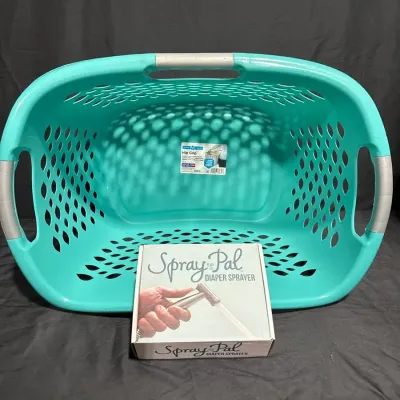 Diaper Sprayer And Laundry Basket