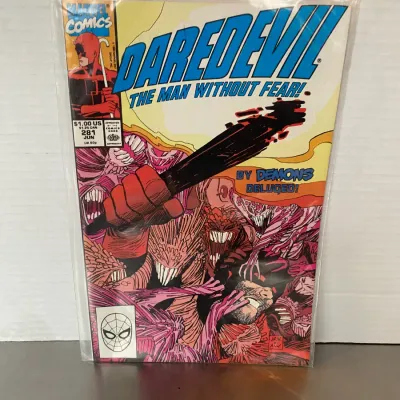 Sale Photo Thumbnail #27: Marvel Comics Daredevil #281, published in June 1990, bagged and boarded.