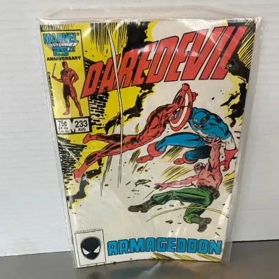 Sale Photo Thumbnail #10: Marvel Comics Daredevil issue #233 from August 1986, bagged and boarded.