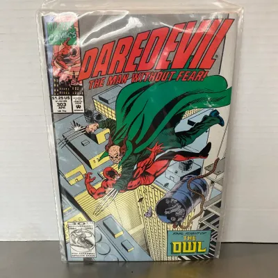 Sale Photo Thumbnail #14: Marvel Comics Daredevil #303 from April 1992, bagged and boarded.