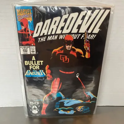 Sale Photo Thumbnail #35: Marvel Comics Daredevil #293 issue from June 1991, bagged and boarded.
