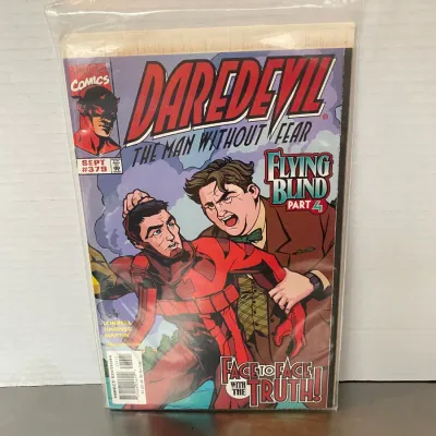 Sale Photo Thumbnail #13: Marvel Comics Daredevil #379 comic book from September 1998, bagged and boarded in good condition.