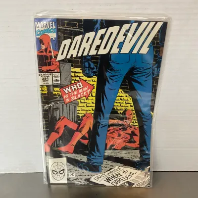 Sale Photo Thumbnail #44: Marvel Comics Daredevil comic book #284 from September 1990, bagged and boarded for protection.
