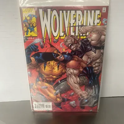 Sale Photo Thumbnail #105: Marvel Comics Wolverine issue #157, published in November 2000, presented in a protective plastic sleeve with backing board.