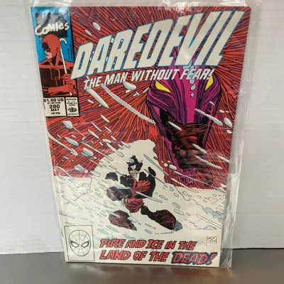 Sale Photo Thumbnail #38: Marvel Comics Daredevil #280, May 1990, in a protective plastic sleeve.