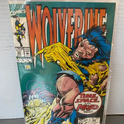 Sale Photo Thumbnail #90: Marvel Comics Wolverine #53 comic book from April 1992, bagged and boarded.