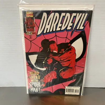 Sale Photo Thumbnail #4: Marvel Comics Daredevil issue #354 from July 1996, sealed in a protective plastic sleeve with backing board.
