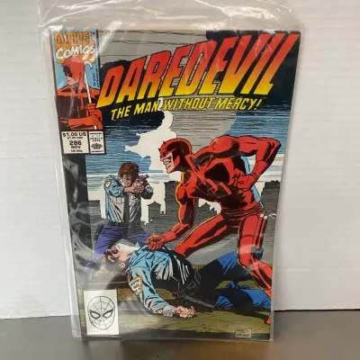 Sale Photo Thumbnail #30: Marvel Comics Daredevil #286 from November 1990, bagged and boarded.