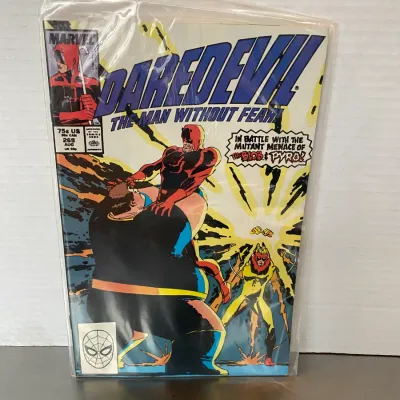 Sale Photo Thumbnail #25: Marvel Comics Daredevil #269, published in August 1989, features a cover with The Blob and Pyro.