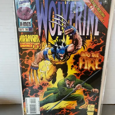Sale Photo Thumbnail #80: Marvel Comics Wolverine issue #30, published in early September 1990, featuring 'The Lazarus Project Part Four' arc, encased in a protective plastic sleeve.