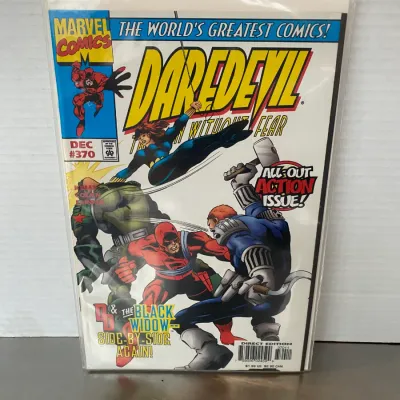 Sale Photo Thumbnail #11: Marvel Comics Daredevil #370 comic book, published in December 1997, stored in a protective sleeve with backing board.