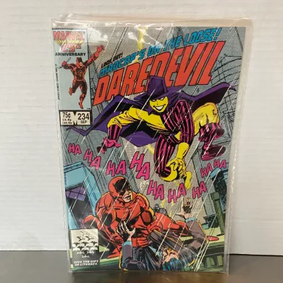 Sale Photo Thumbnail #9: Bagged copy of Marvel Comics Daredevil issue #234, September 1986.