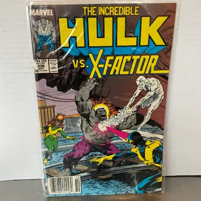 Sale Photo Thumbnail #57: Marvel Comics The Incredible Hulk issue #336 from October 1987, bagged and boarded.