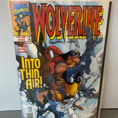 Sale Photo Thumbnail #97: Bagged and boarded copy of Marvel Comics Wolverine #131 from late November 1998.